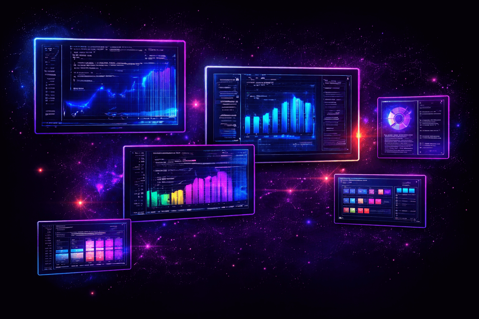 SaaS and analytics dashboard visual